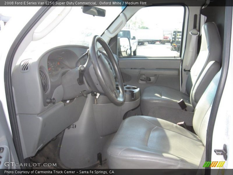 Oxford White / Medium Flint 2008 Ford E Series Van E250 Super Duty Commericial