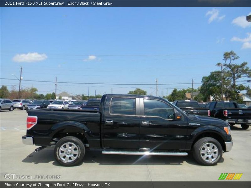 Ebony Black / Steel Gray 2011 Ford F150 XLT SuperCrew