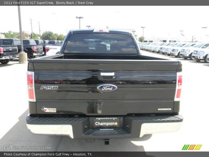 Ebony Black / Steel Gray 2011 Ford F150 XLT SuperCrew