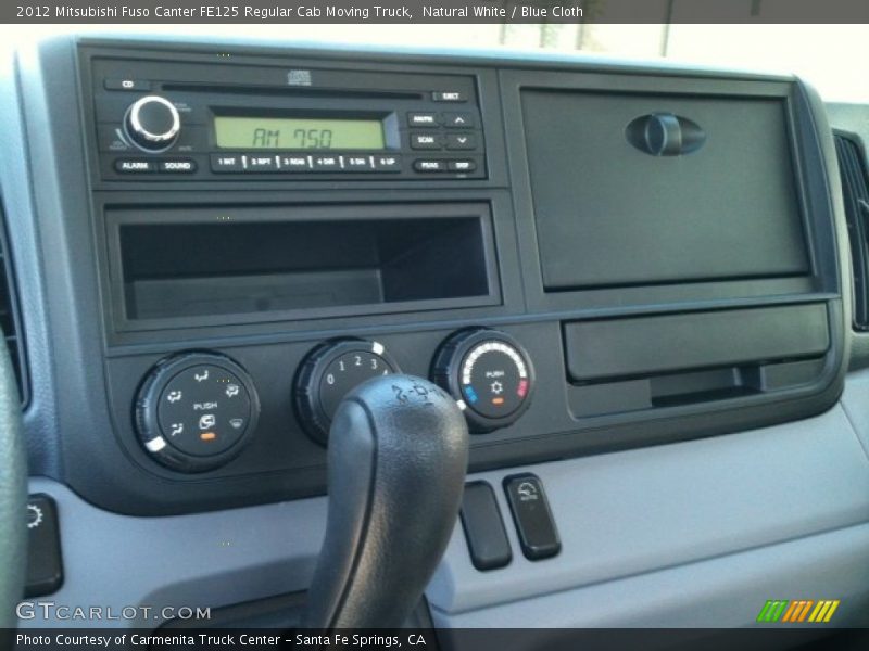 Controls of 2012 Canter FE125 Regular Cab Moving Truck