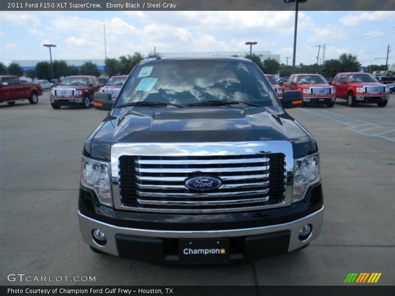 Ebony Black / Steel Gray 2011 Ford F150 XLT SuperCrew
