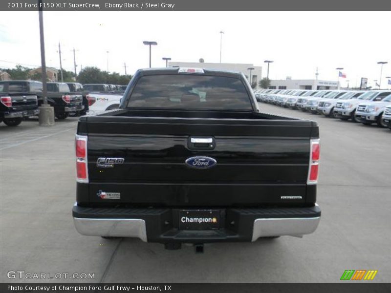 Ebony Black / Steel Gray 2011 Ford F150 XLT SuperCrew