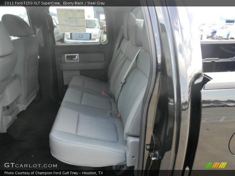 Ebony Black / Steel Gray 2011 Ford F150 XLT SuperCrew