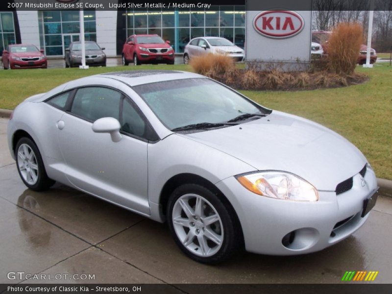 Liquid Silver Metallic / Medium Gray 2007 Mitsubishi Eclipse SE Coupe