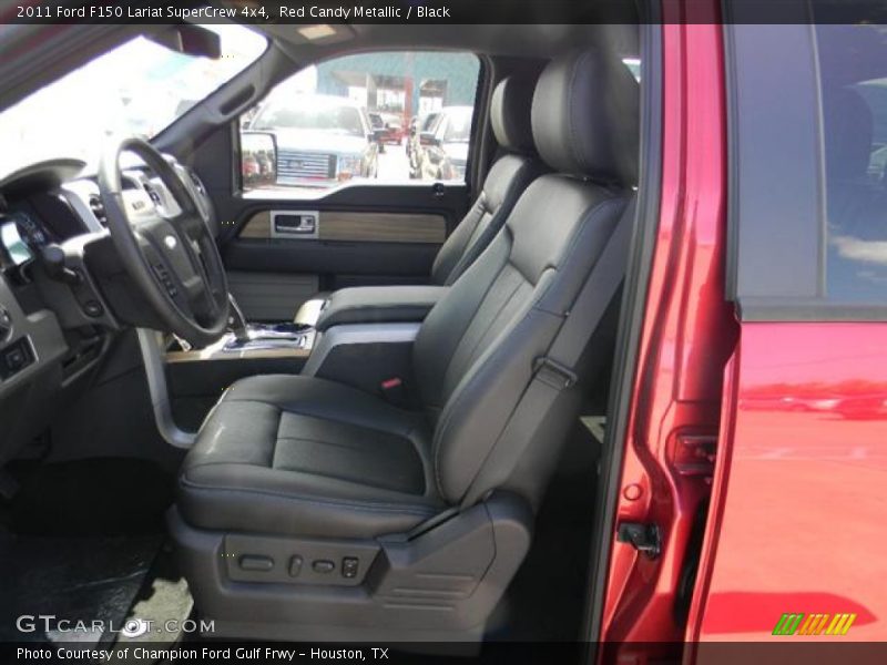 Red Candy Metallic / Black 2011 Ford F150 Lariat SuperCrew 4x4