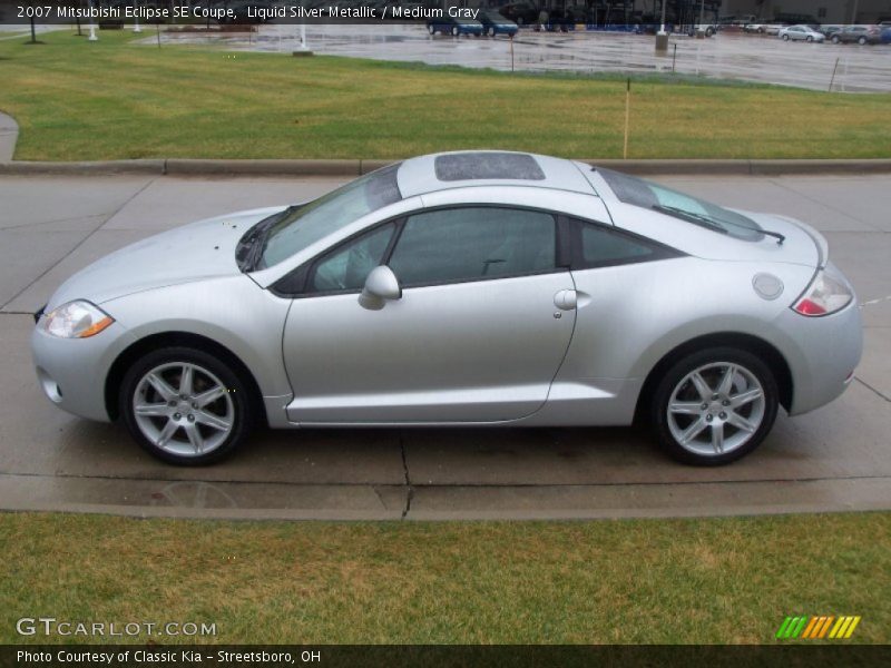 Liquid Silver Metallic / Medium Gray 2007 Mitsubishi Eclipse SE Coupe