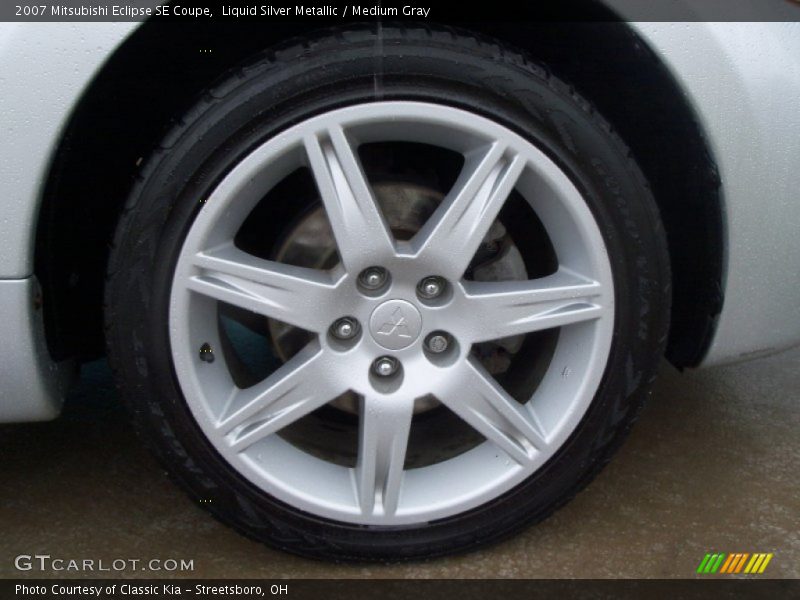 Liquid Silver Metallic / Medium Gray 2007 Mitsubishi Eclipse SE Coupe