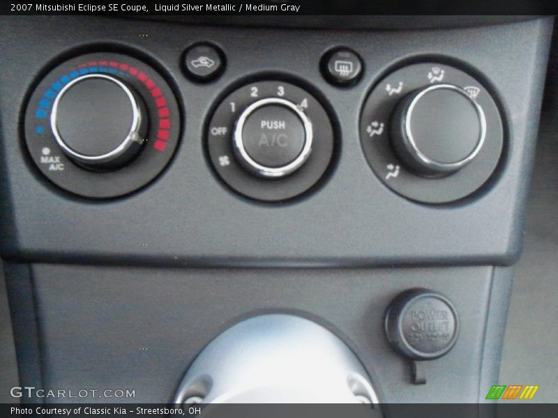 Liquid Silver Metallic / Medium Gray 2007 Mitsubishi Eclipse SE Coupe
