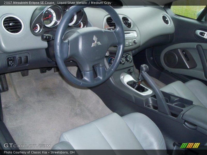 Liquid Silver Metallic / Medium Gray 2007 Mitsubishi Eclipse SE Coupe