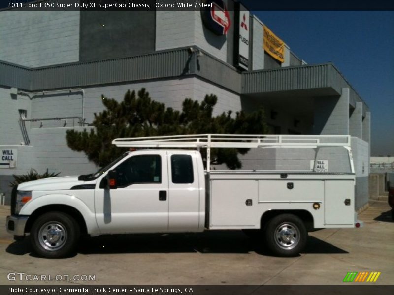 Oxford White / Steel 2011 Ford F350 Super Duty XL SuperCab Chassis