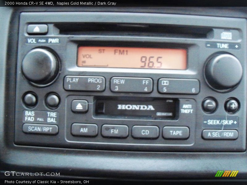 Naples Gold Metallic / Dark Gray 2000 Honda CR-V SE 4WD