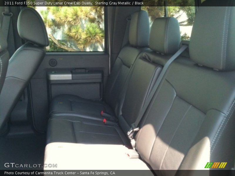 Sterling Gray Metallic / Black 2011 Ford F350 Super Duty Lariat Crew Cab Dually