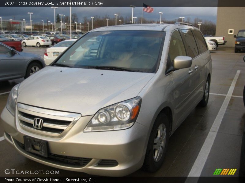 Silver Pearl Metallic / Gray 2007 Honda Odyssey EX-L