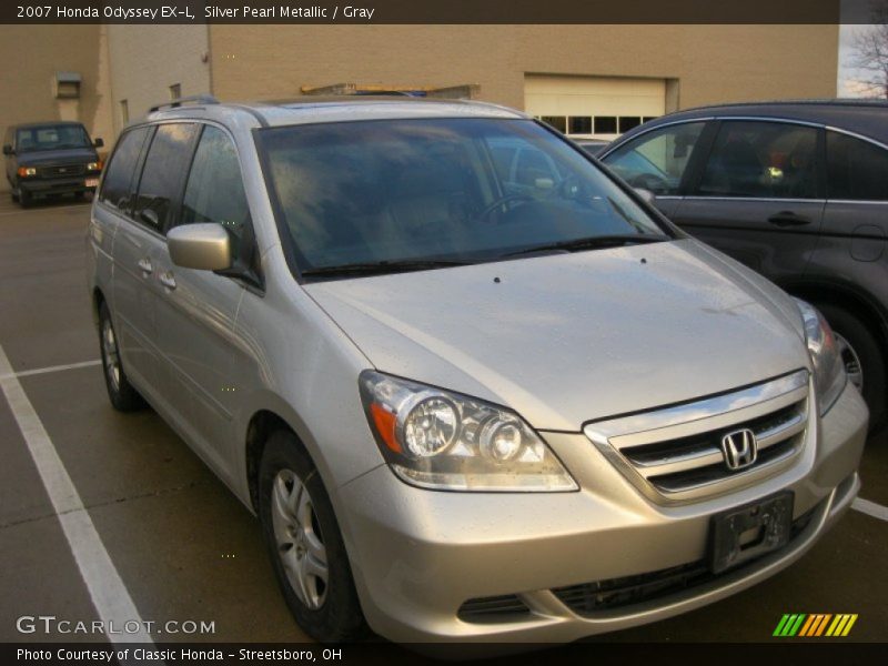 Silver Pearl Metallic / Gray 2007 Honda Odyssey EX-L