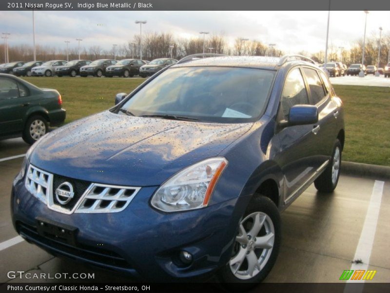 Indigo Blue Metallic / Black 2011 Nissan Rogue SV