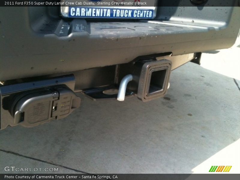 Sterling Gray Metallic / Black 2011 Ford F350 Super Duty Lariat Crew Cab Dually