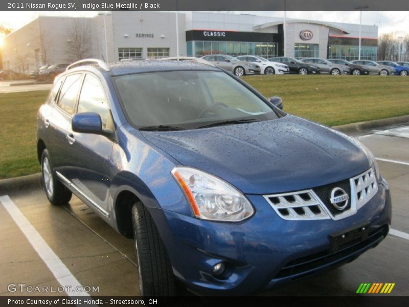 Indigo Blue Metallic / Black 2011 Nissan Rogue SV
