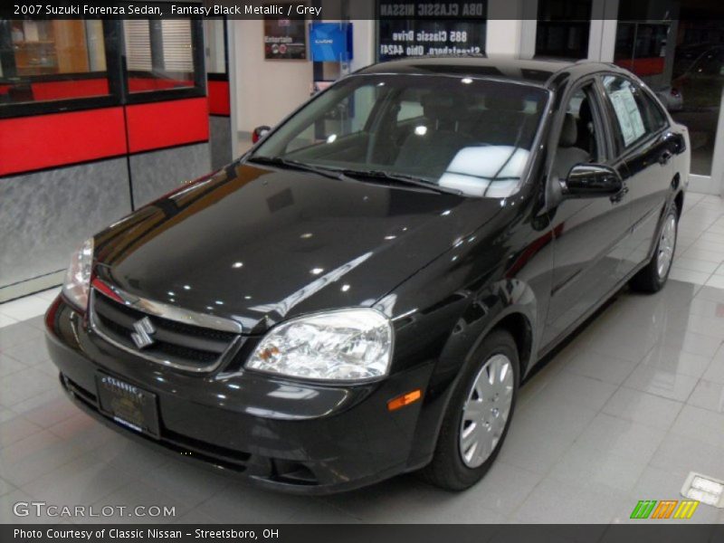 Fantasy Black Metallic / Grey 2007 Suzuki Forenza Sedan