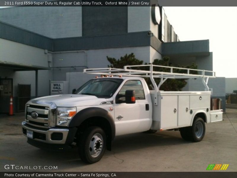 Oxford White / Steel Grey 2011 Ford F550 Super Duty XL Regular Cab Utility Truck