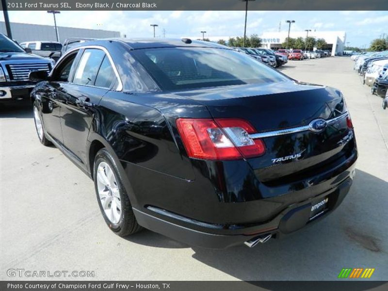 Ebony Black / Charcoal Black 2011 Ford Taurus SEL
