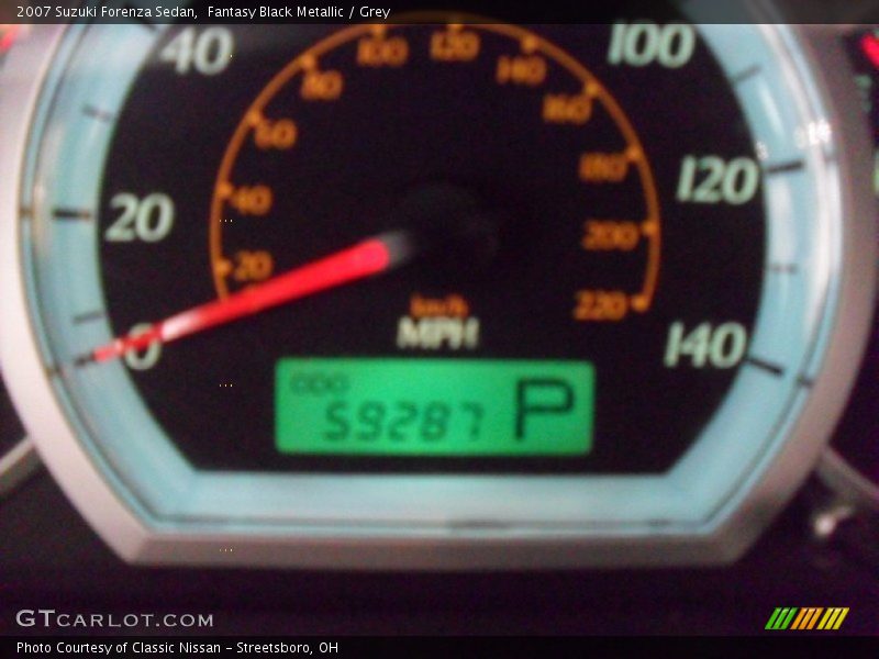 Fantasy Black Metallic / Grey 2007 Suzuki Forenza Sedan
