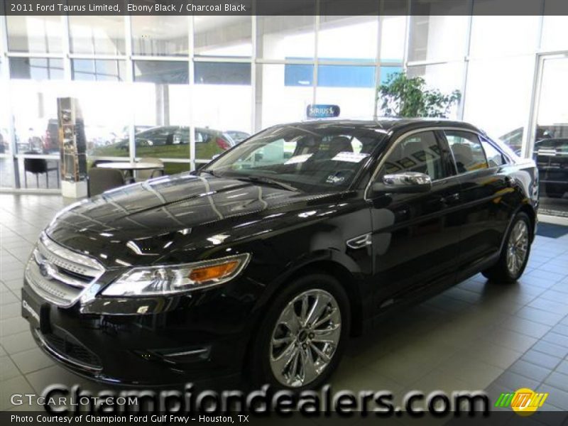 Ebony Black / Charcoal Black 2011 Ford Taurus Limited