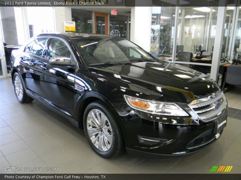 Ebony Black / Charcoal Black 2011 Ford Taurus Limited