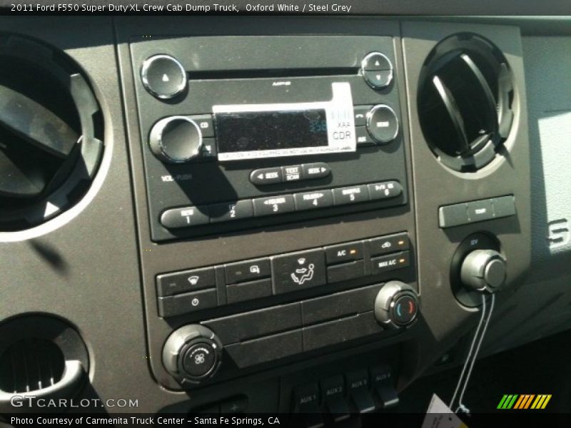 Oxford White / Steel Grey 2011 Ford F550 Super Duty XL Crew Cab Dump Truck