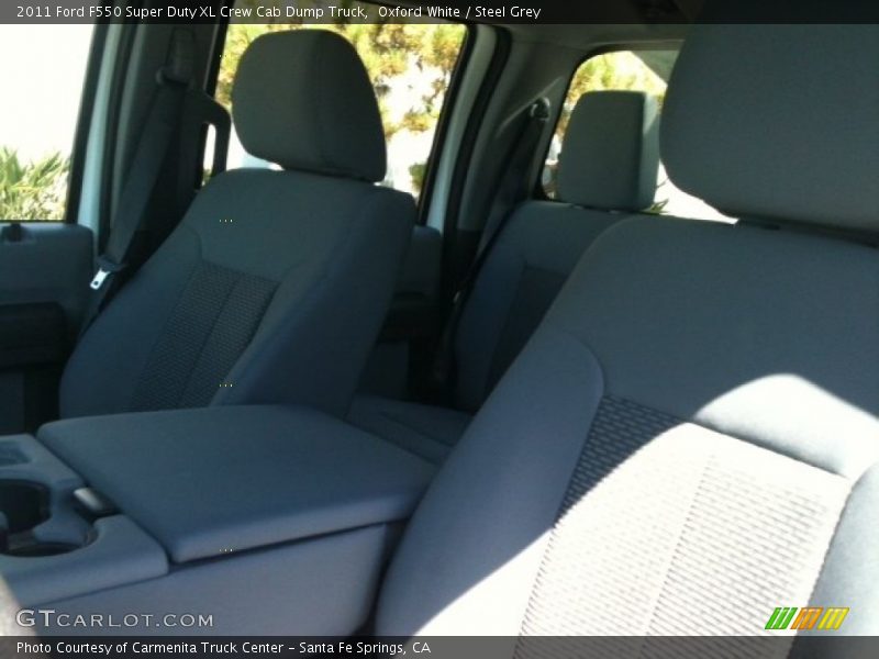 Oxford White / Steel Grey 2011 Ford F550 Super Duty XL Crew Cab Dump Truck