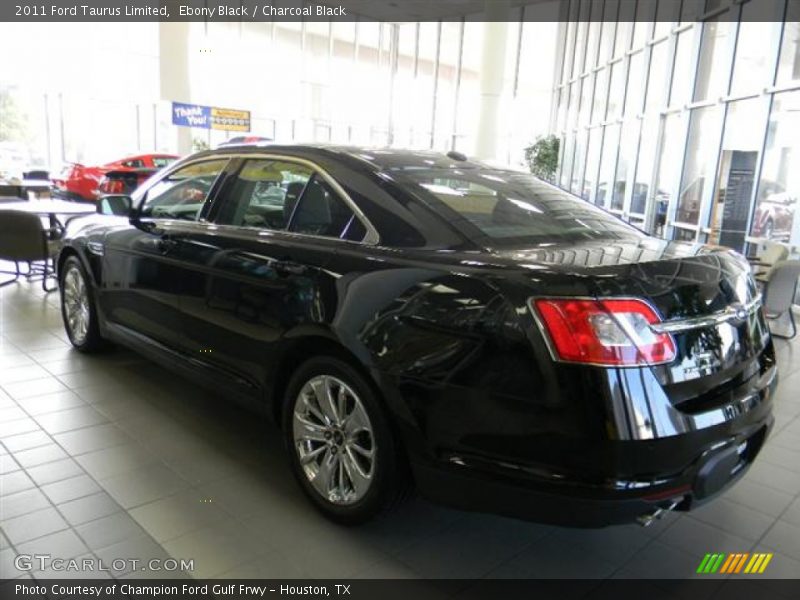 Ebony Black / Charcoal Black 2011 Ford Taurus Limited