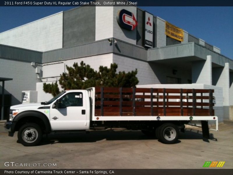 Oxford White / Steel 2011 Ford F450 Super Duty XL Regular Cab Stake Truck