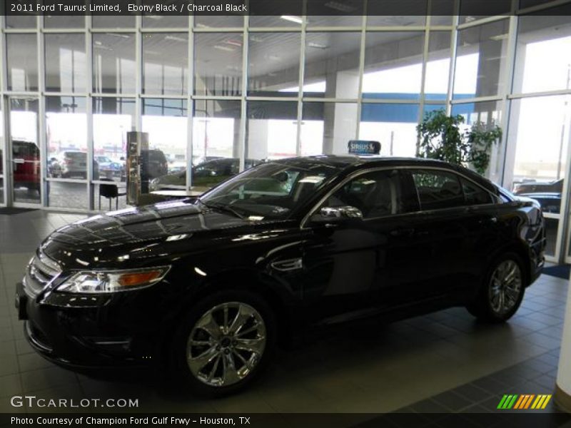 Ebony Black / Charcoal Black 2011 Ford Taurus Limited