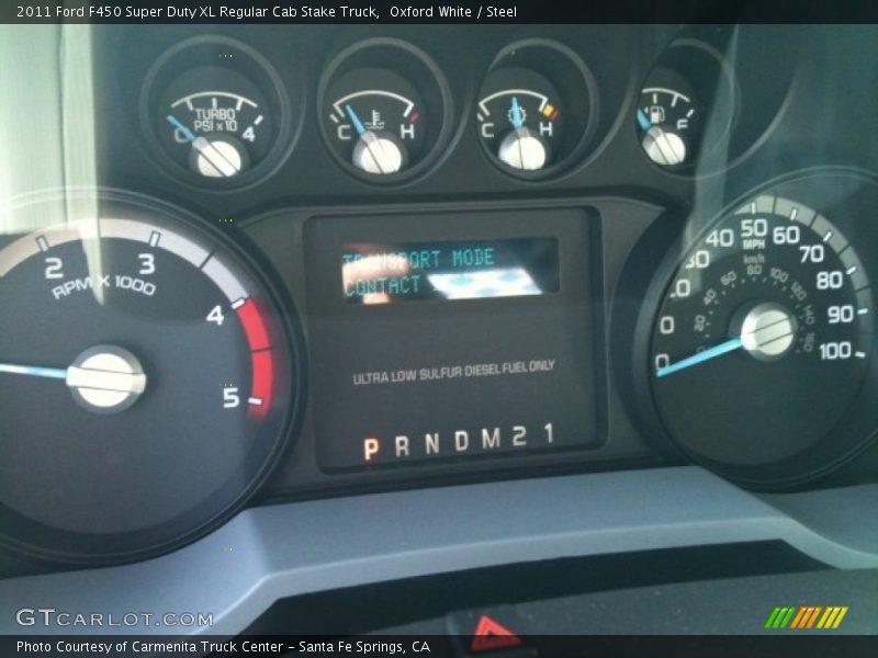  2011 F450 Super Duty XL Regular Cab Stake Truck XL Regular Cab Stake Truck Gauges