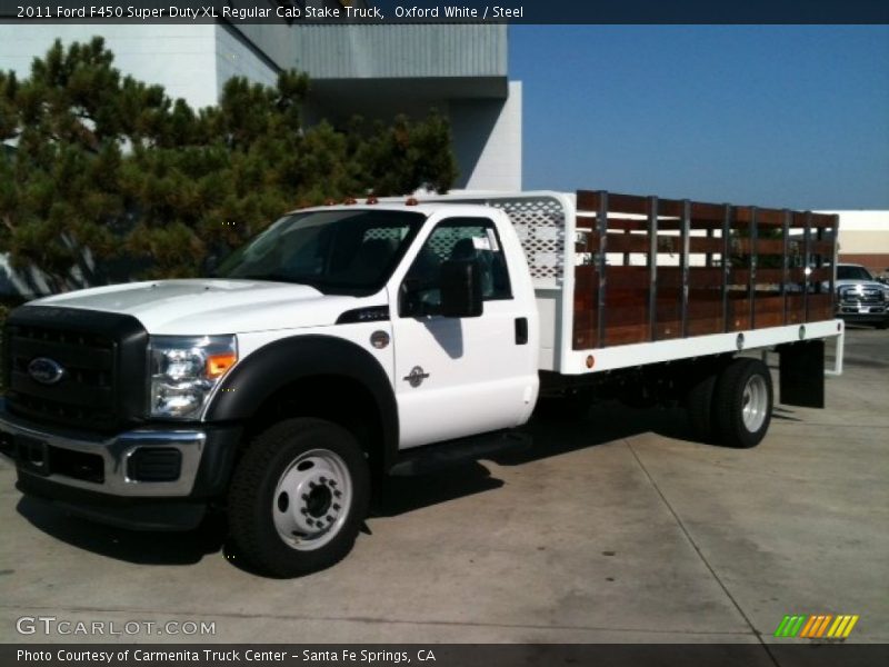 Oxford White / Steel 2011 Ford F450 Super Duty XL Regular Cab Stake Truck