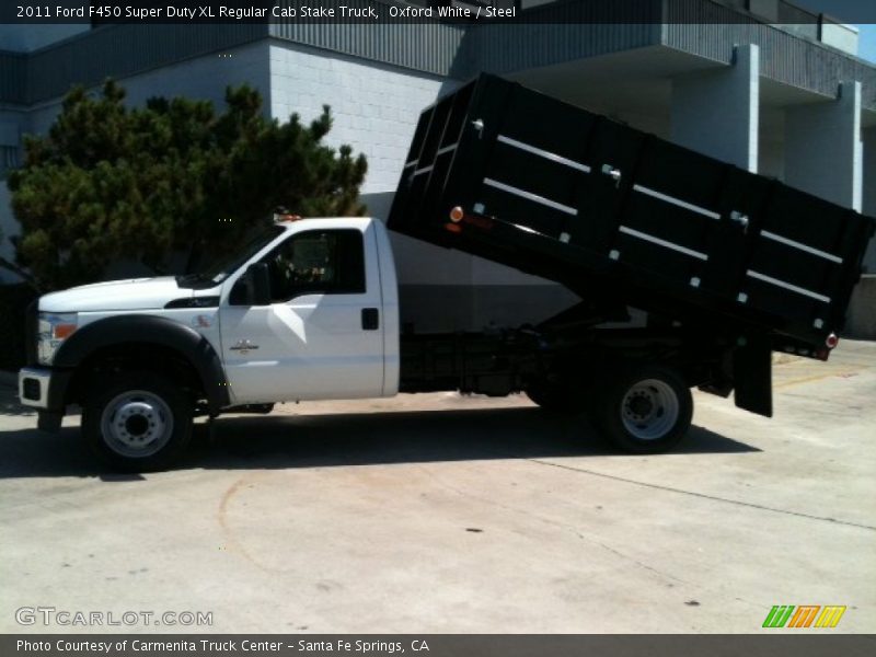 Oxford White / Steel 2011 Ford F450 Super Duty XL Regular Cab Stake Truck