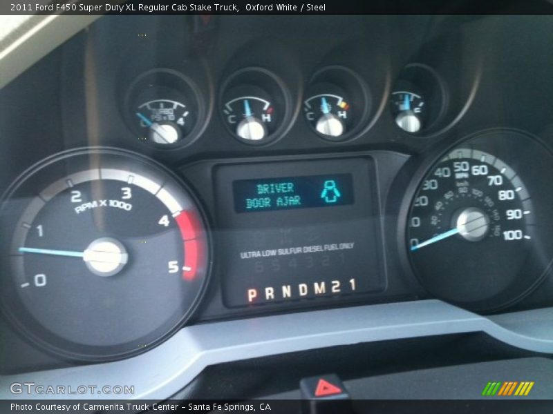 Oxford White / Steel 2011 Ford F450 Super Duty XL Regular Cab Stake Truck