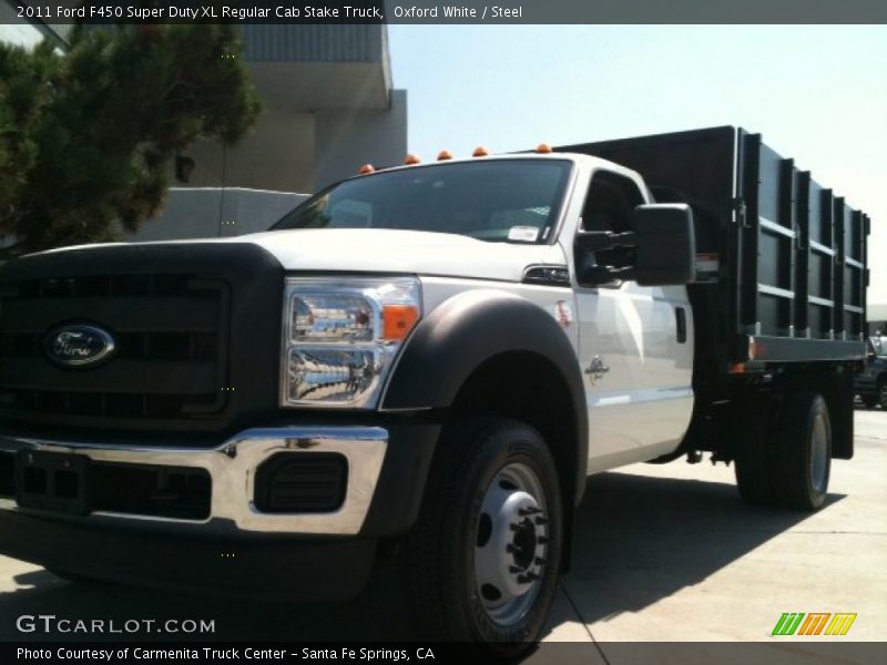 Oxford White / Steel 2011 Ford F450 Super Duty XL Regular Cab Stake Truck