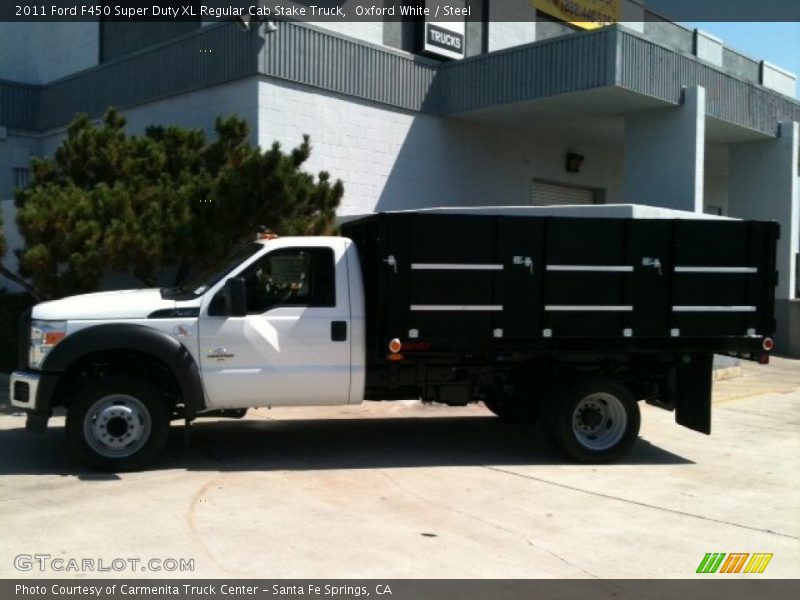  2011 F450 Super Duty XL Regular Cab Stake Truck Oxford White