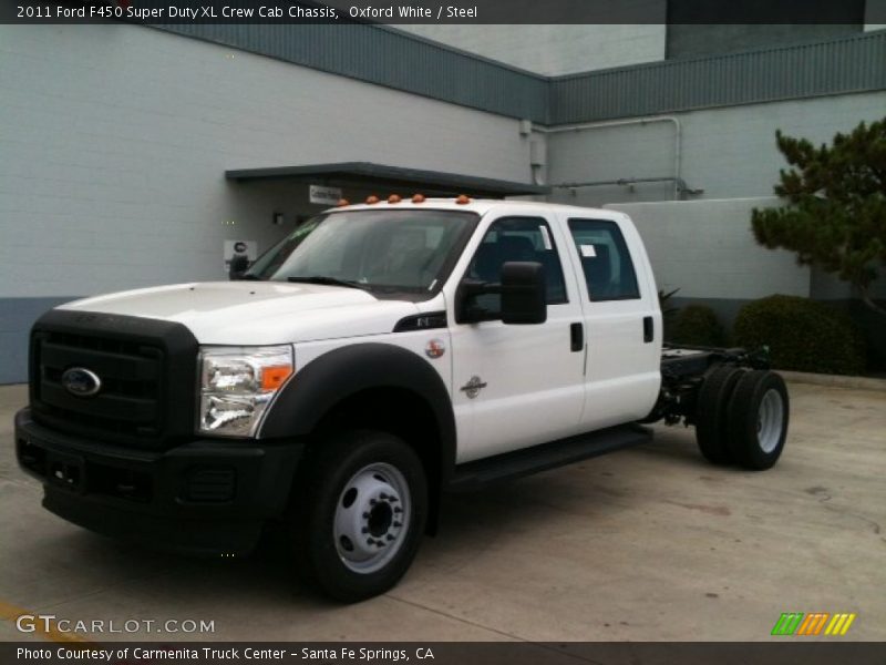 Oxford White / Steel 2011 Ford F450 Super Duty XL Crew Cab Chassis