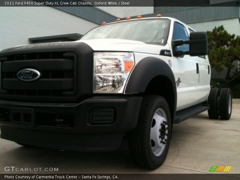 Oxford White / Steel 2011 Ford F450 Super Duty XL Crew Cab Chassis