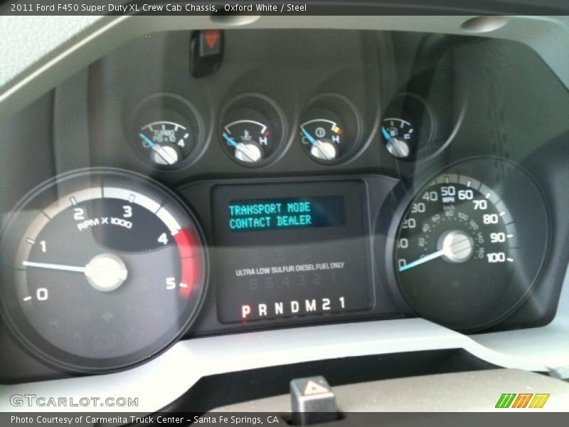  2011 F450 Super Duty XL Crew Cab Chassis XL Crew Cab Chassis Gauges