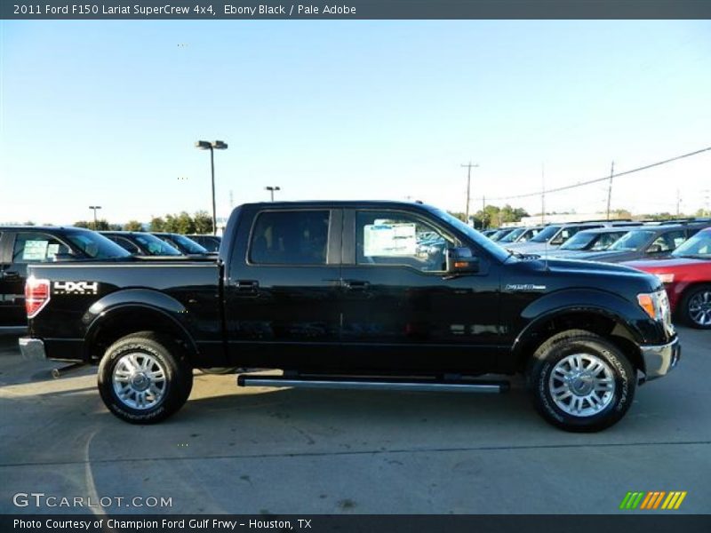 Ebony Black / Pale Adobe 2011 Ford F150 Lariat SuperCrew 4x4