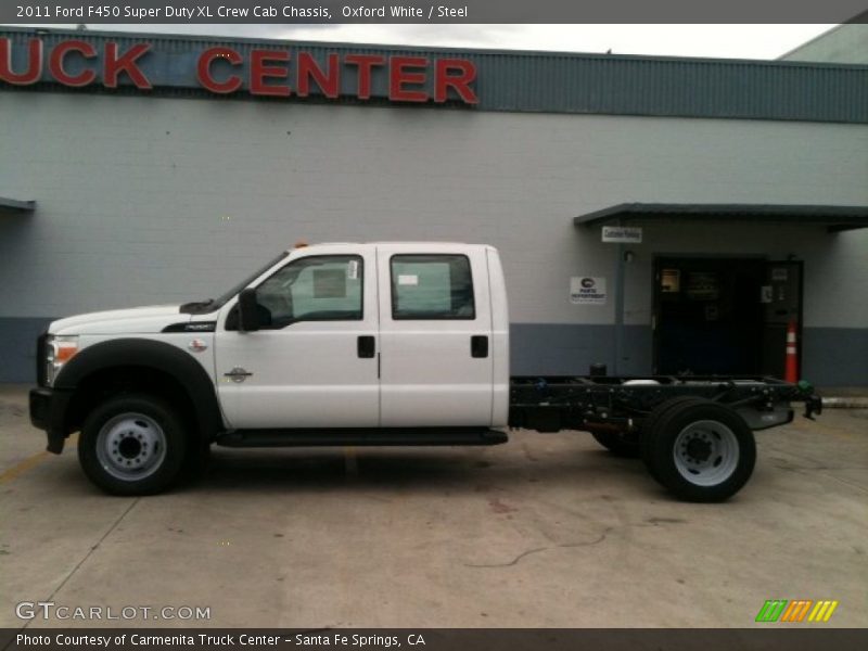 Oxford White / Steel 2011 Ford F450 Super Duty XL Crew Cab Chassis
