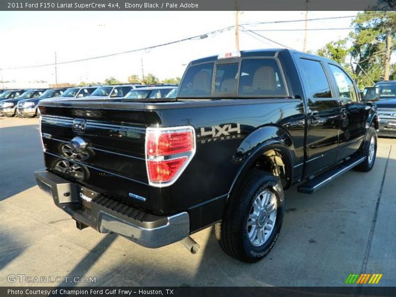 Ebony Black / Pale Adobe 2011 Ford F150 Lariat SuperCrew 4x4