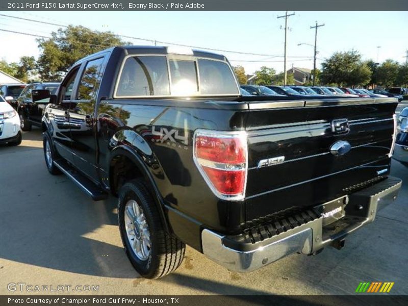 Ebony Black / Pale Adobe 2011 Ford F150 Lariat SuperCrew 4x4