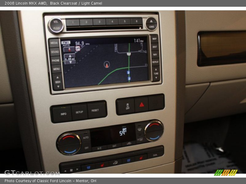 Black Clearcoat / Light Camel 2008 Lincoln MKX AWD