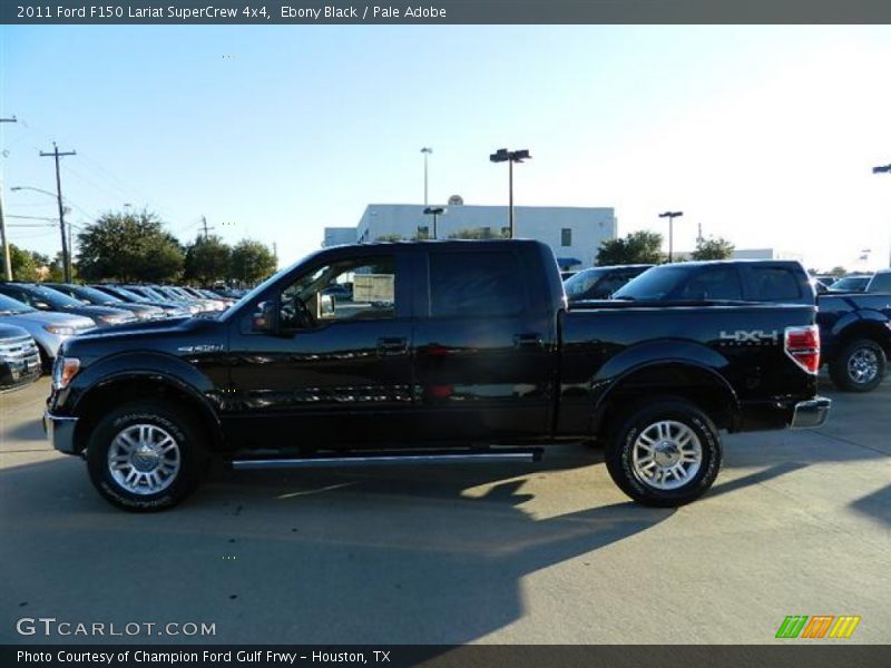 Ebony Black / Pale Adobe 2011 Ford F150 Lariat SuperCrew 4x4