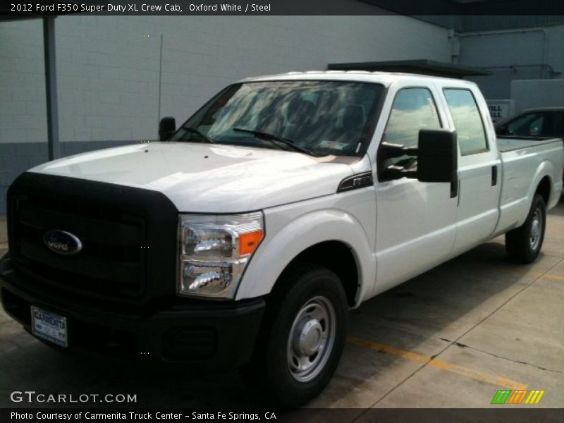 Oxford White / Steel 2012 Ford F350 Super Duty XL Crew Cab