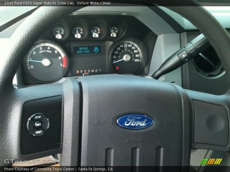 Oxford White / Steel 2012 Ford F350 Super Duty XL Crew Cab
