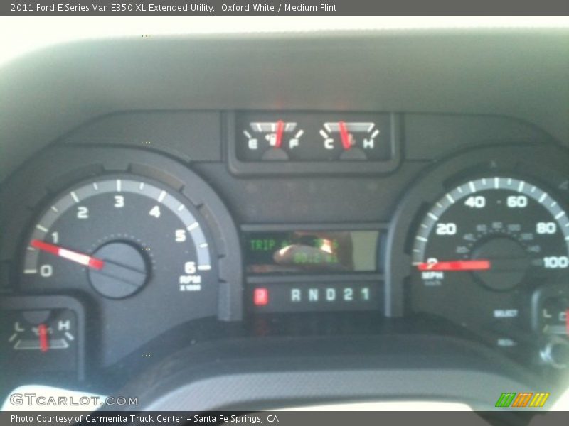 Oxford White / Medium Flint 2011 Ford E Series Van E350 XL Extended Utility